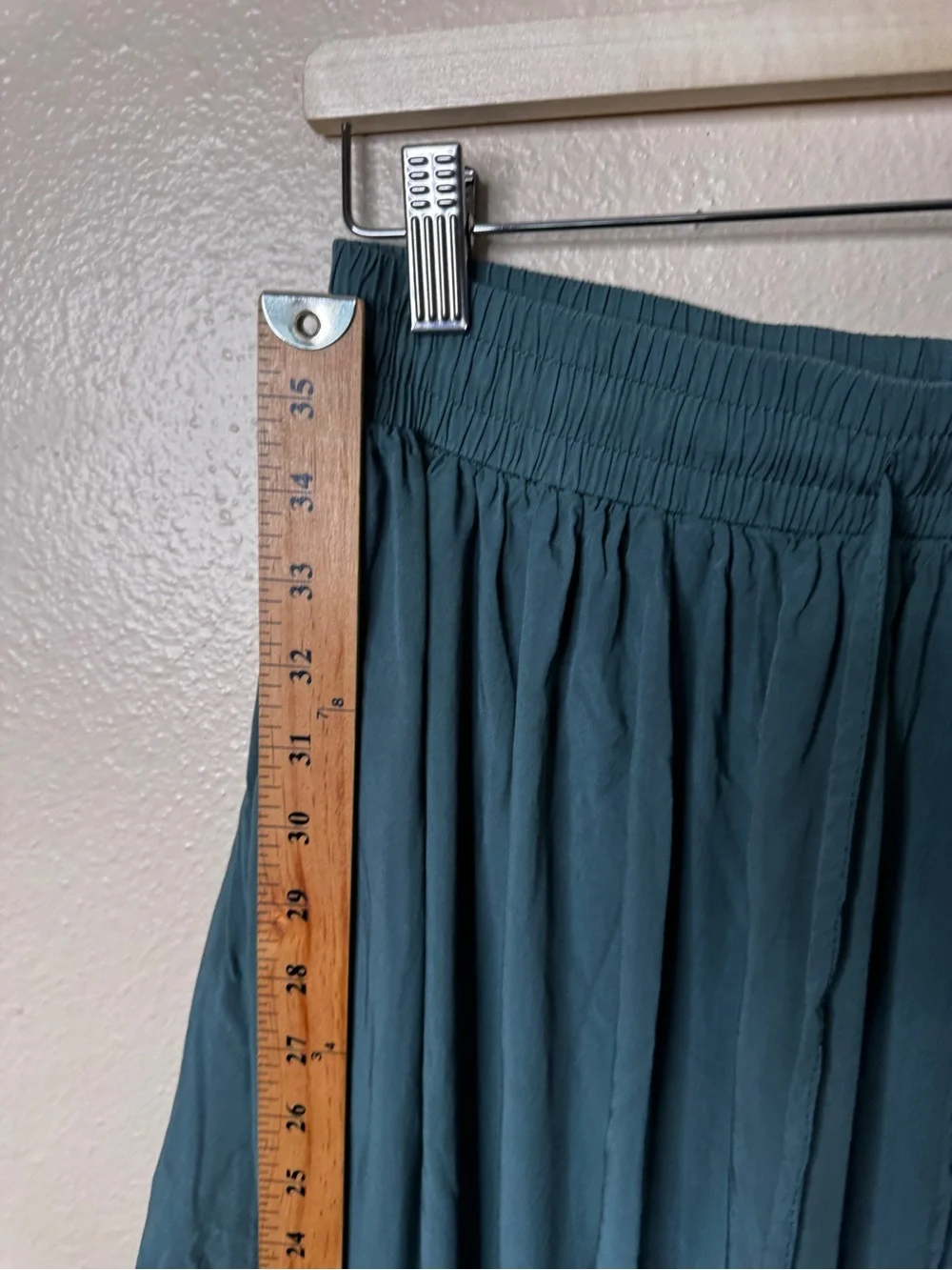 Scarlet Darkness Skirt Women’s M Teal Boho Maxi Lace Hem Cottagecore - Picture 7 of 9
